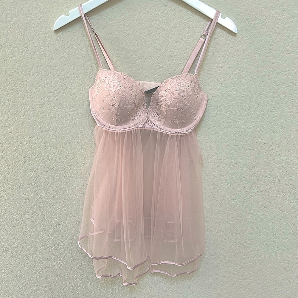 Victorias Secret Blush Babydoll Lingerie